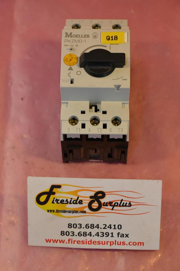 Used KLOCKNER-MOELLER RELAY MODULE PKZM0-1 PKZM0 1 PKZM01 1-1.6 A AMP