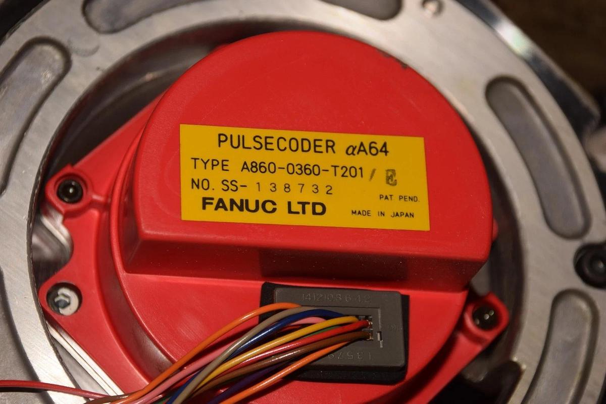 Used FANUC A06B-0147-B675  WITH PULSECODER A860-0360-T201 SERVO MOTOR