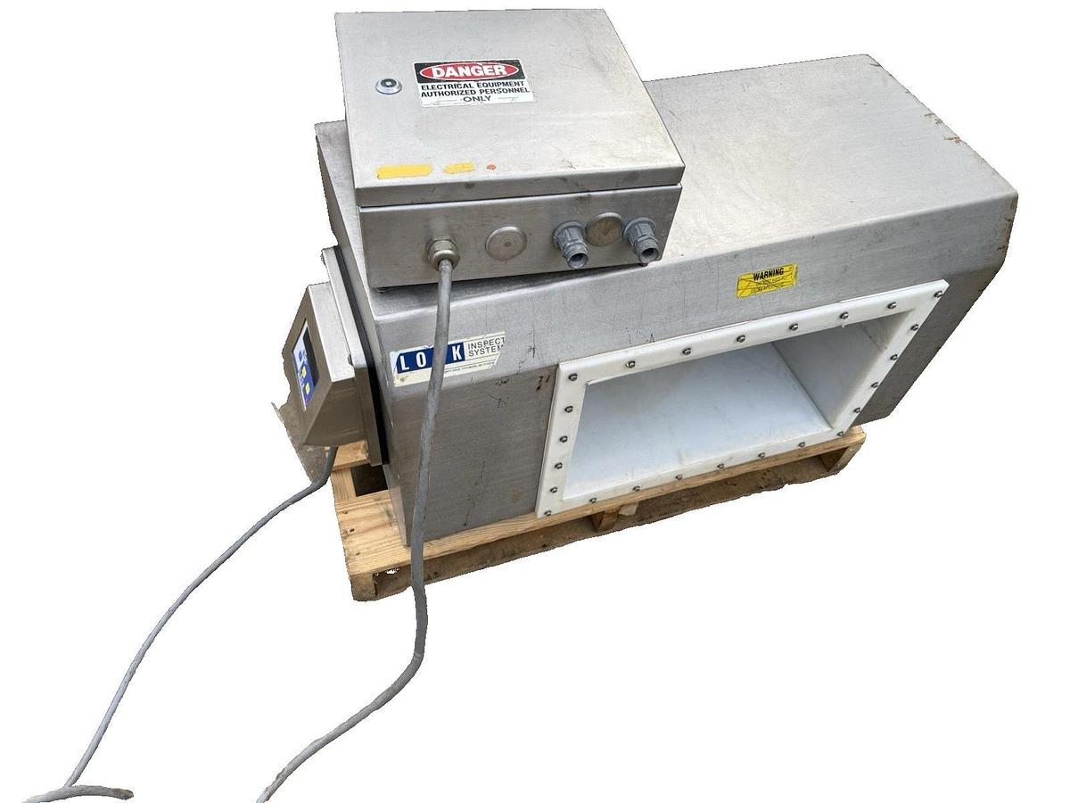 Used Lock Inspection Systems MET30+ Metal Detector for Conveyor  19-1/2" X 11-1/2"