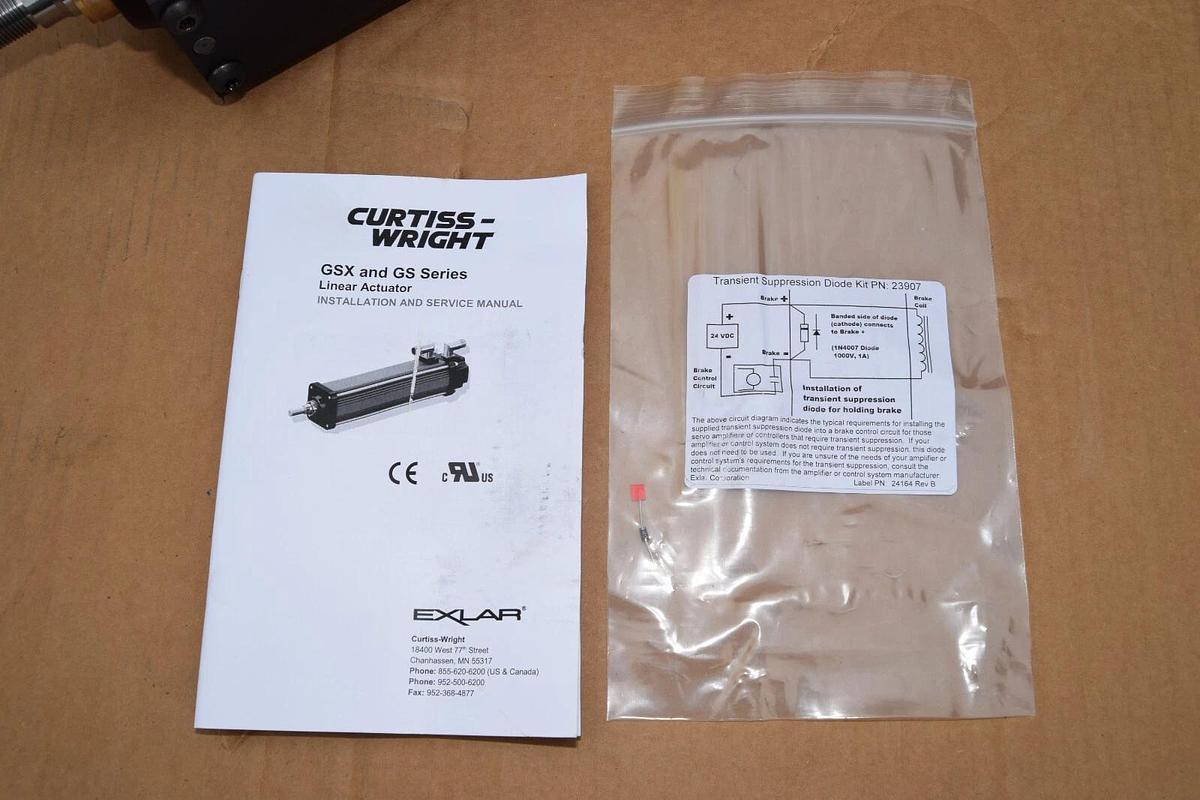 EXCLAR Curtiss-Wright Linear Actuator GSX400808MTMAB836830 GSX400808MTMAB8368RB