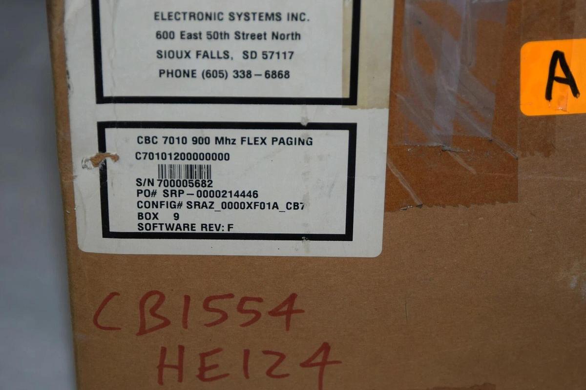 (NEW) CANNON TECHNOLOGIES CBC 7010 900Mhz Flex Paging Load Banks Capacitor