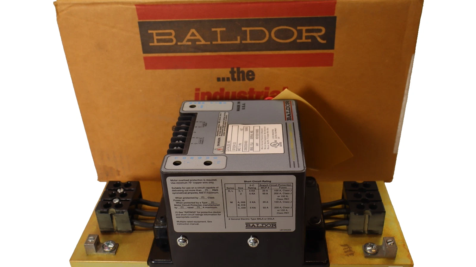Baldor D72CA133 208/230/460 3Ph 50/60Hz Soft Start Controller (New)