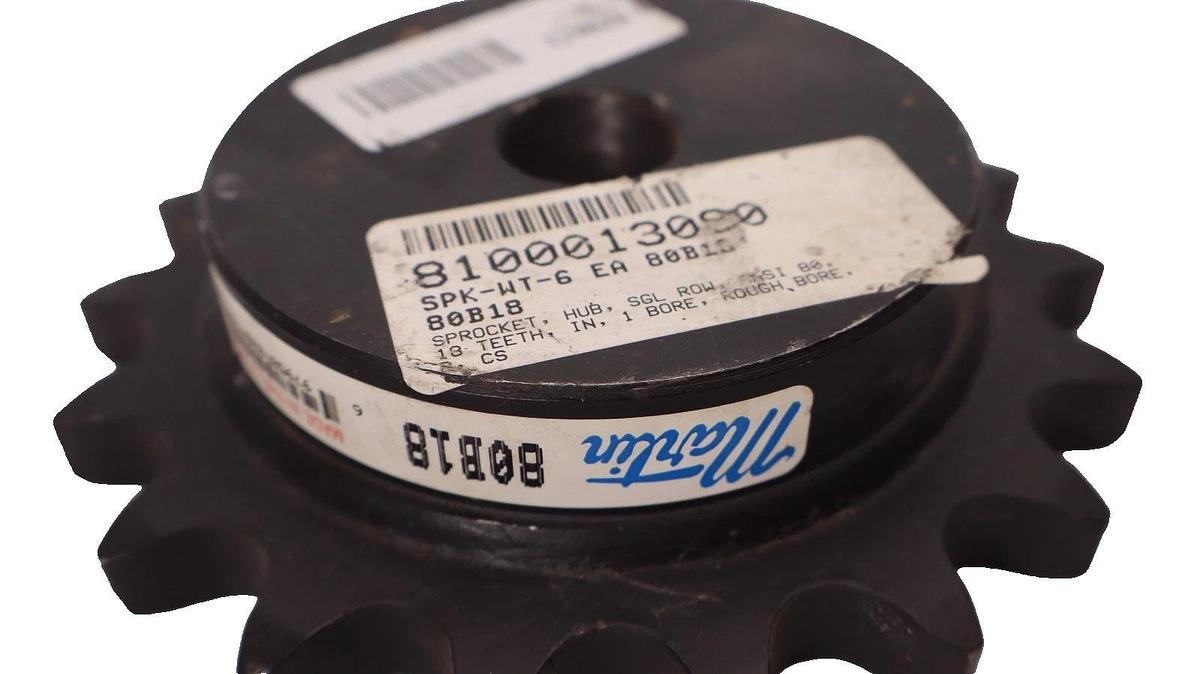 Martin 80B18 18 Teeth 1" Bore Sprocket (New)
