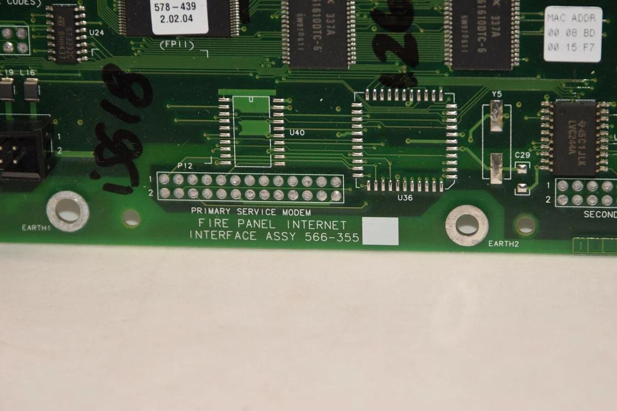 Used SIMPLEX 566-355 566355 Fire Panel Internet Interface For Fire Alarm