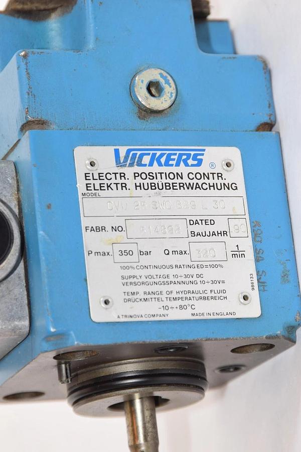 (NEW) VICKERS CVU 25 SWC B29 L 30 514892 350 Bar Hydraulic Valve