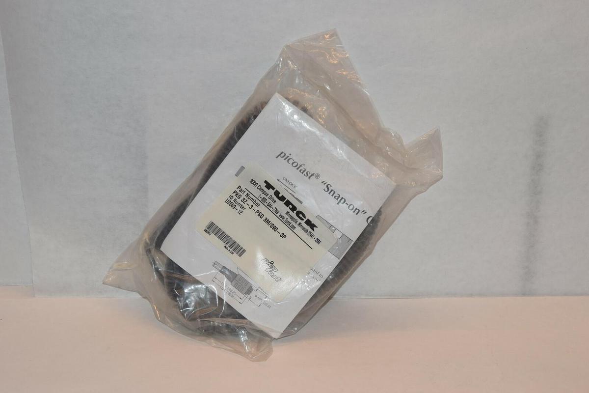 NEW TURCK PKG 3Z-3-PSG 3M/S90-SP PICO FAST CORDSET