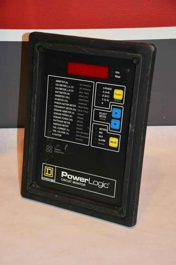 Used SQUARE D Power Logic Monitor 3020/CM-2450 3020 CM-2450 W/ 3090/SPM-2000 SRG PROT