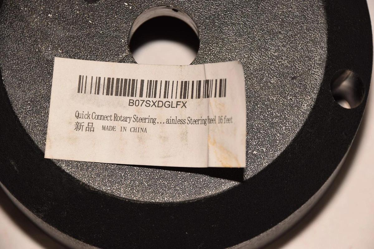 (NEW) R RUR Quick Connect Rotary Steering Systems W/Stainless Steering Wheel 16'