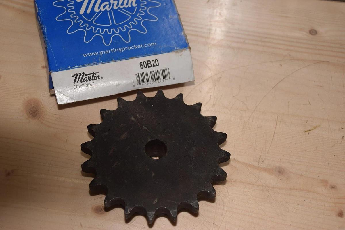 Martin 60B20 Sprocket,60 Chain 20T 0.75" Pitch - Stock Bore