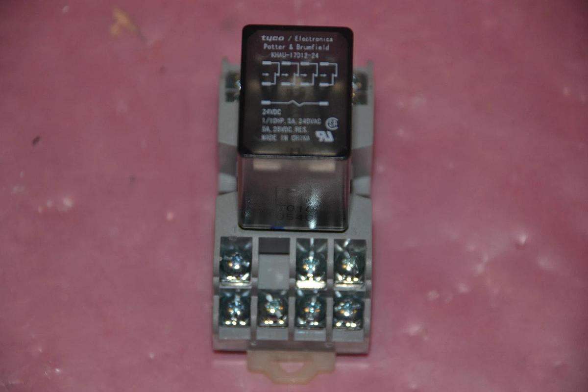 Used POTTER & BRUMFIELD TYCO RELAY KHAU-17D12-24 KHAU 17D12 24 KHAU17D1224 24V 27E894