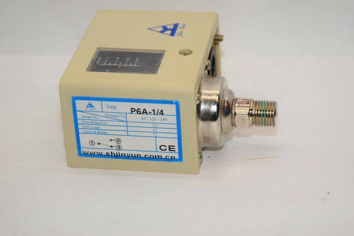 (NEW) JIN YUN P6A-1/4 125-250Vac Pressure Switch