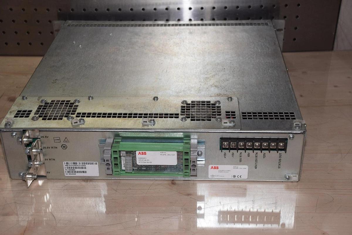Used ABB P-HA-RPS-CH100000  Power Supply Chassis w(2) PHARPS11000000 XP POWER SUPPLYS