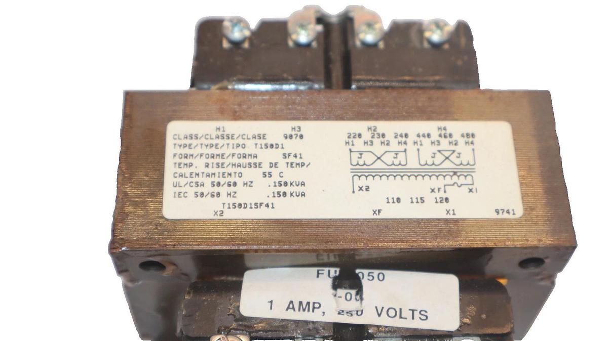Used SQUARE D 9070T150D1 9070 T150D1 1A 250V Coil .150kva .150 kva Transformer