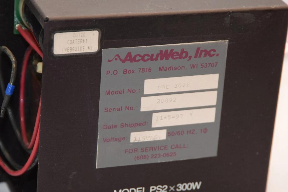Used ACCUWEB INC PAC 3098 PAC3098 115V 50/60Hz Power Supply