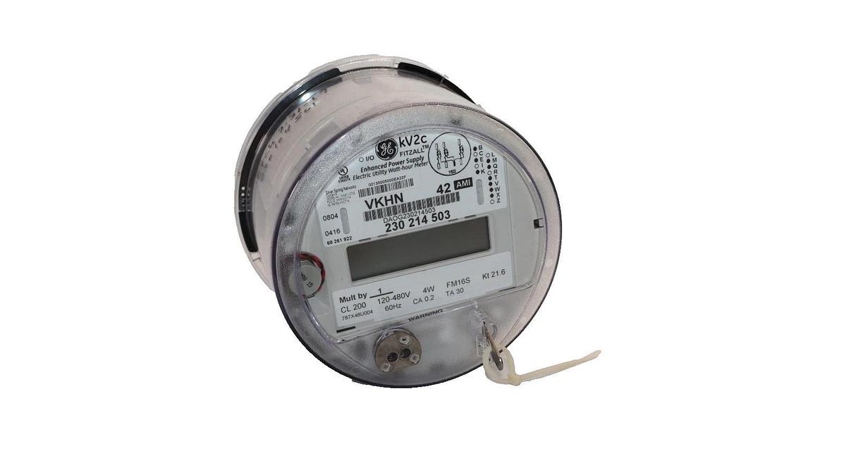 Used GE General Electric Enhanced Power Supply Meter, KV2C 230 214 503 WPANT40020-SA