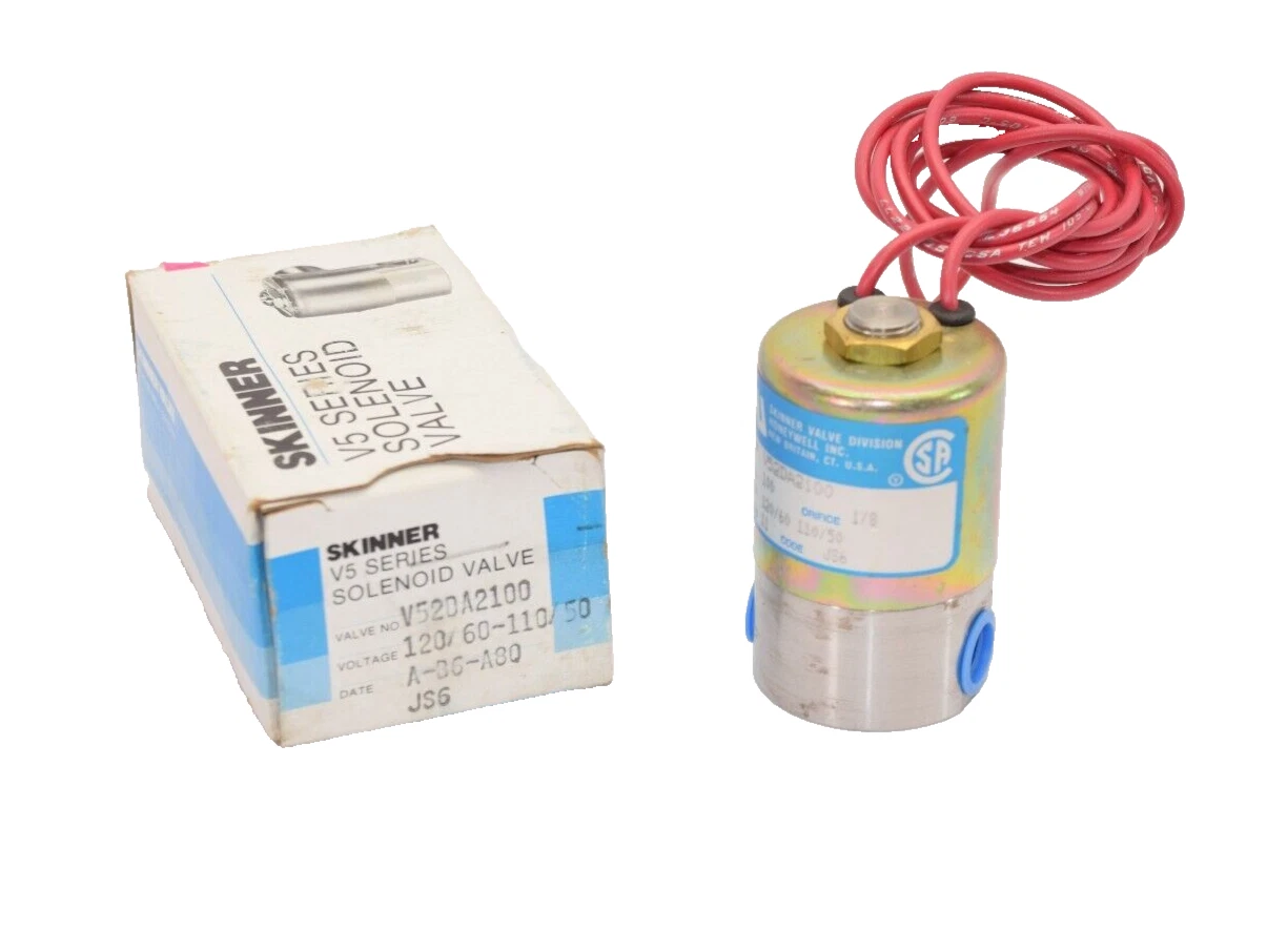 Honeywell / Skinner V52DA2100 110/120V 50/60Hz 100psi Solenoid Valve (New)