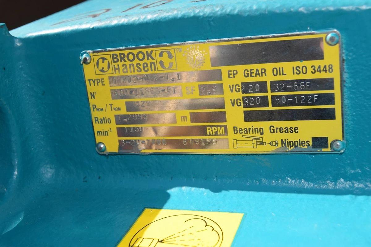 Brook Hansen Gear Drive Box Speed Reducer QHRD2-CLN-7.1 K00-11863-A1 7.2995:2.9