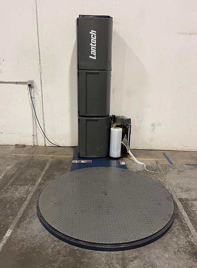 Used *JUST SERVICED* Lantech Q-300 115V Shrink Wrap Machine Semi Auto Stretch Wrapper