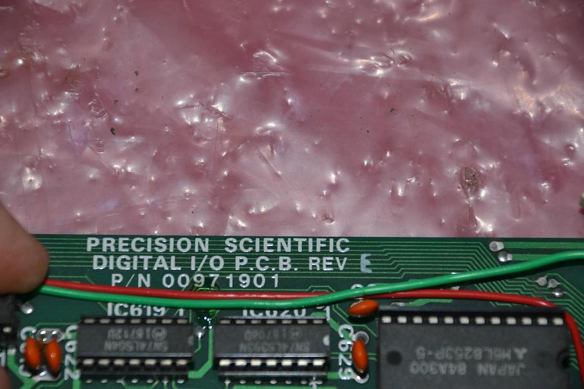 Used PRECISION SCIENTIFIC DIGITAL I/O CIRCUIT BOARD CARD REV.E 00971901 00972001