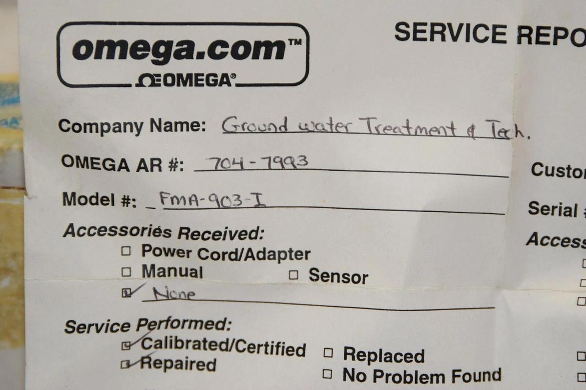 (NEW) OMEGA FMA-903-I FMA903I 10-1000FPM 15-18Vdc 4-20mA Air Velocity Transducer