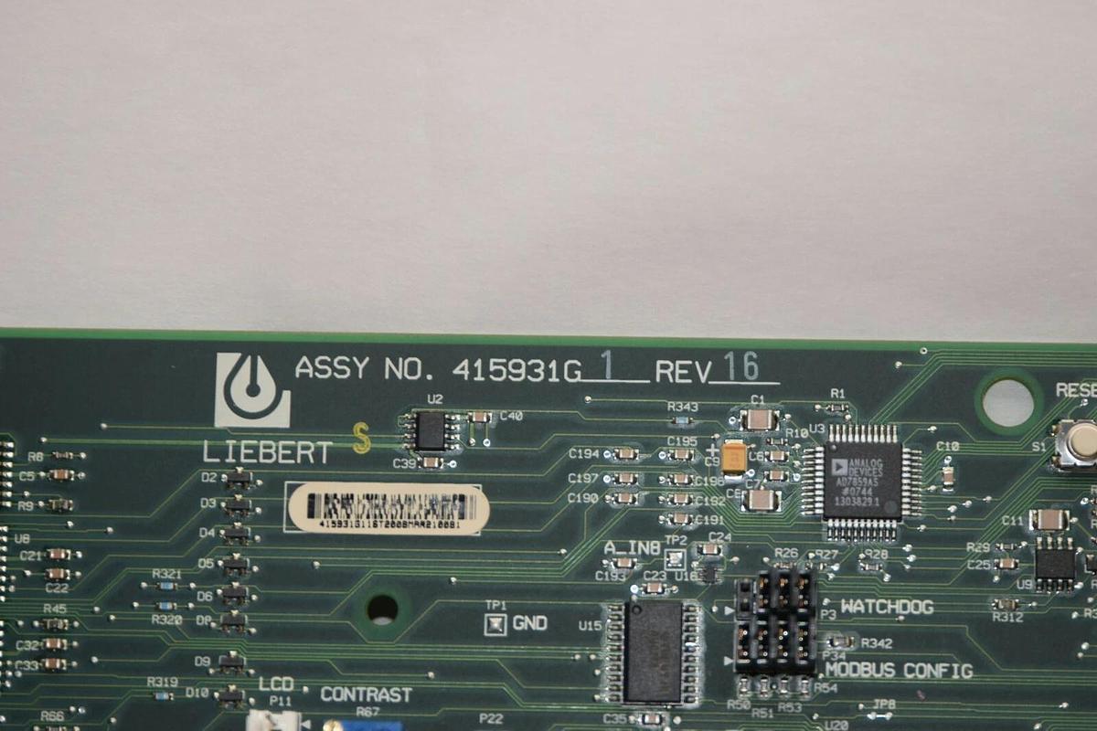 Used EMERSON / LIEBERT 415931G1 Rev 16 Control Board