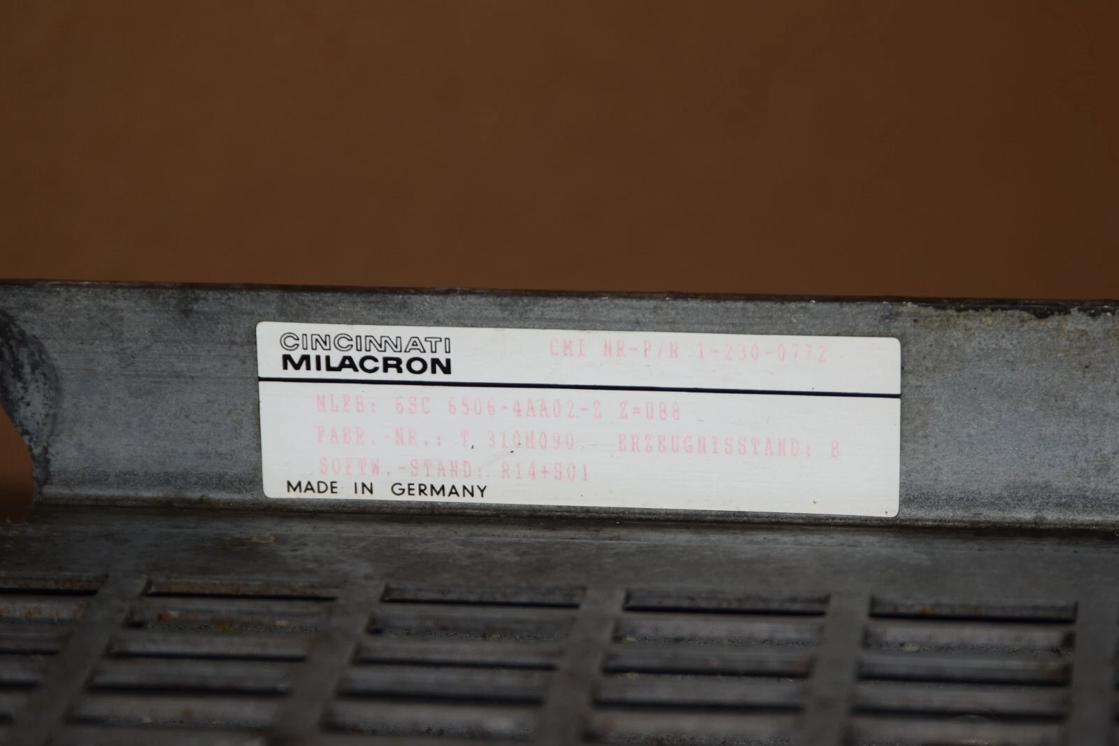 Used Siemens Cincinnati 6SC 6506-4AA02-Z 1-230-0772 6SC6506-4AA02-U88 6SC6506-4AA02