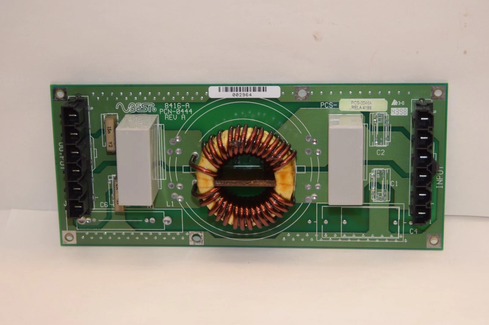 Used BEST POWER PCN-0444 Rev A PCS-0046A PCB Assembly Board