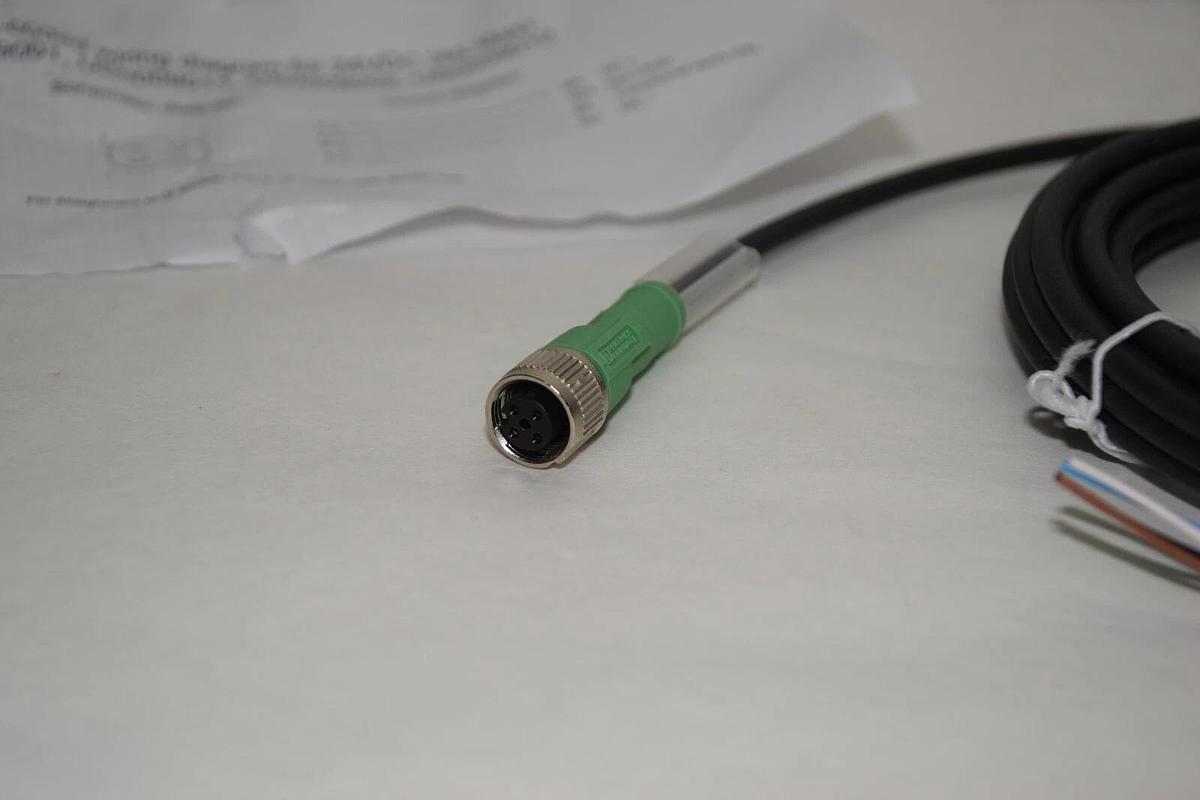 Phoenix Contact Cable 4 pin A-coded 4a max  24vdc US0009001 N315883-002 NEW