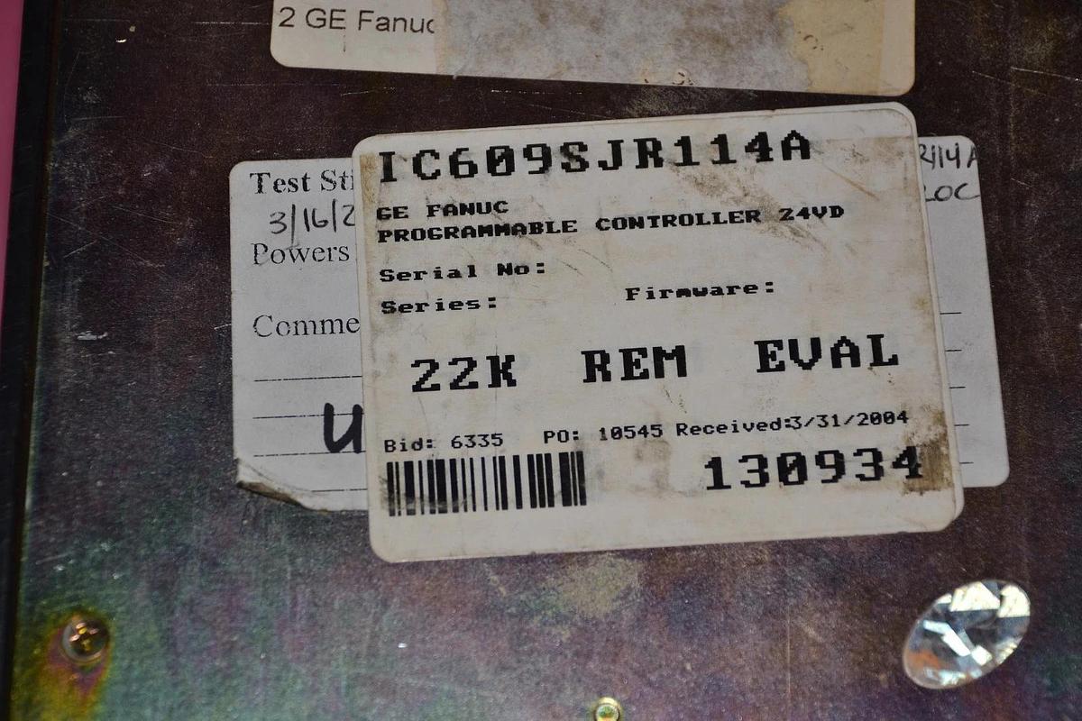 GENERAL ELECTRIC Programmable Controller SERIES ONE JUNIOR IC609SJR114A 24 V NEW