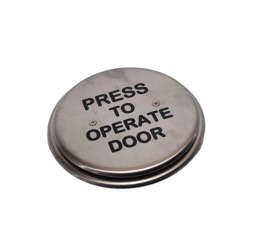 Press To Operate Door 6" Stainless Steel Switch (New)