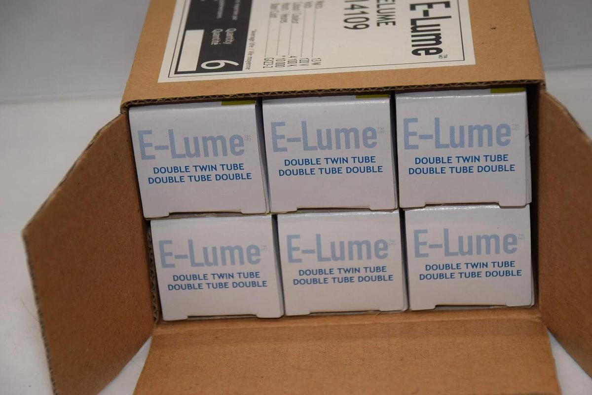 (NEW -Box 6) E-LUME CFL-LFC PL13/41K/DTT/2P/ELUME , 14109 13W Fluorescent Lamp