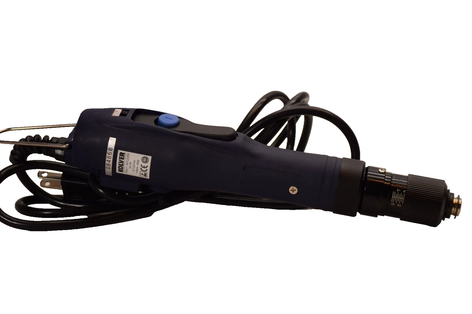 Used Kolver ACC2220 ACC Push Lever Inline Torque Driver Screwdriver 6.2-17. T  .7-2Nm