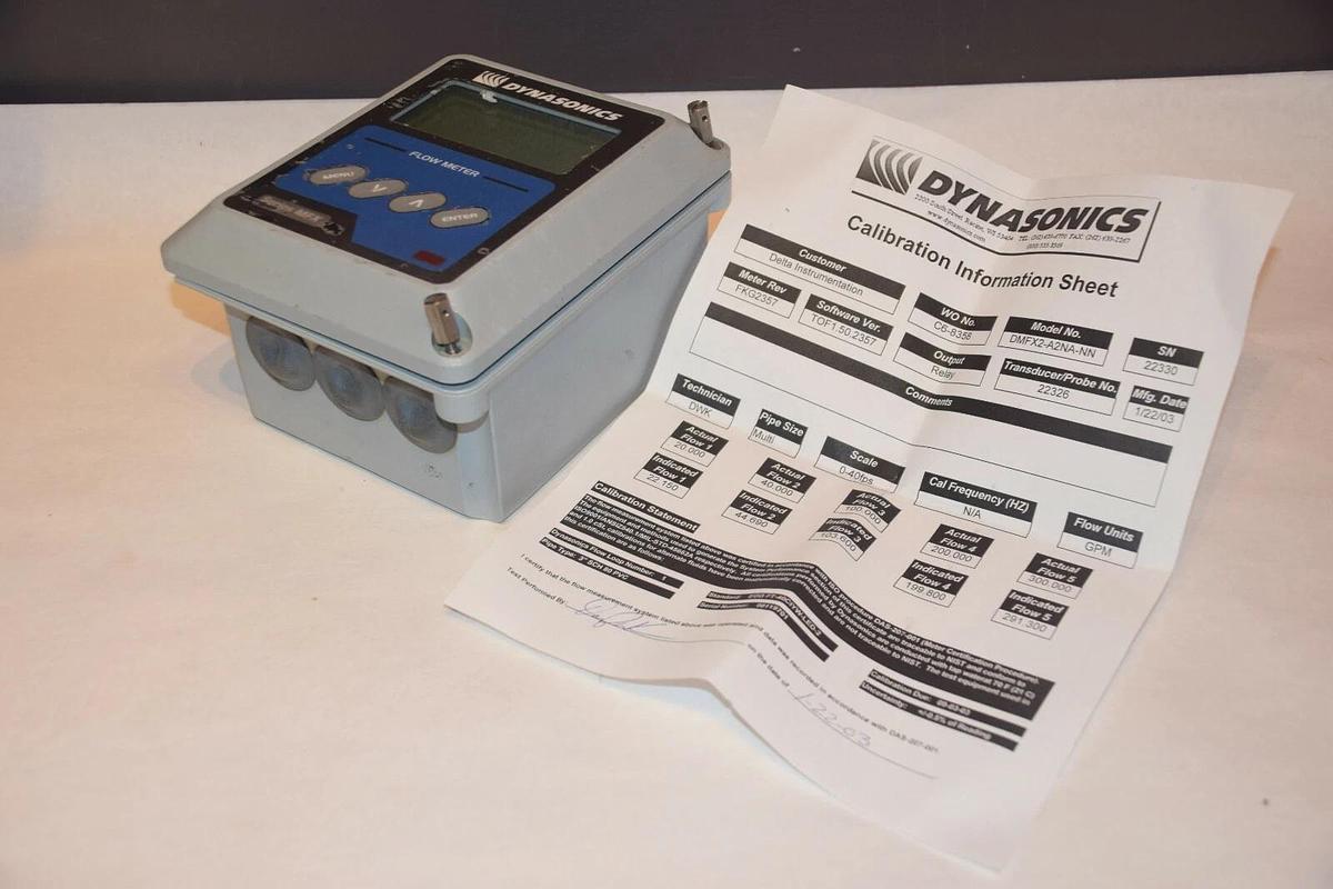 Used Dynasonics MFX DMFX2-A2NA-NN Flow Meter with Iso-Mod D020-1045-102