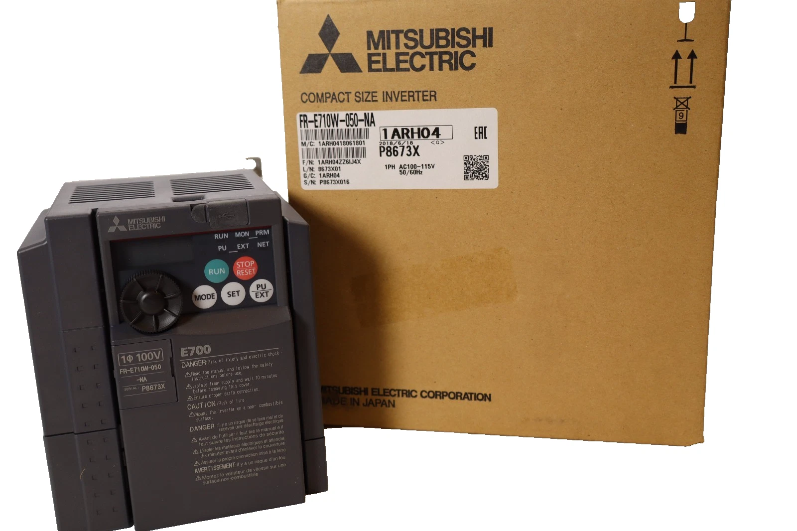 Mitsubishi Electric Inverter FR-E710W-050-NA , FRE710W050NA (New)