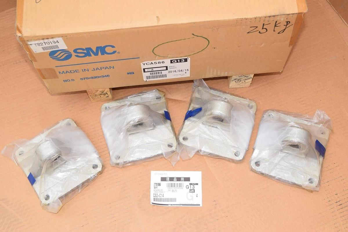 (NEW - Box of 4) SMC CS2-C14  TIE ROD CYLINDER SINGLE CLEVIS