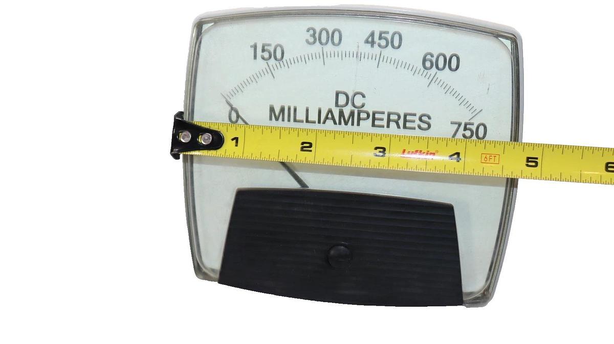 Used Yokogawa Panel Meter 0-750dc Milliamperes 250420NDXX , 250-420-NDXX , Vintage