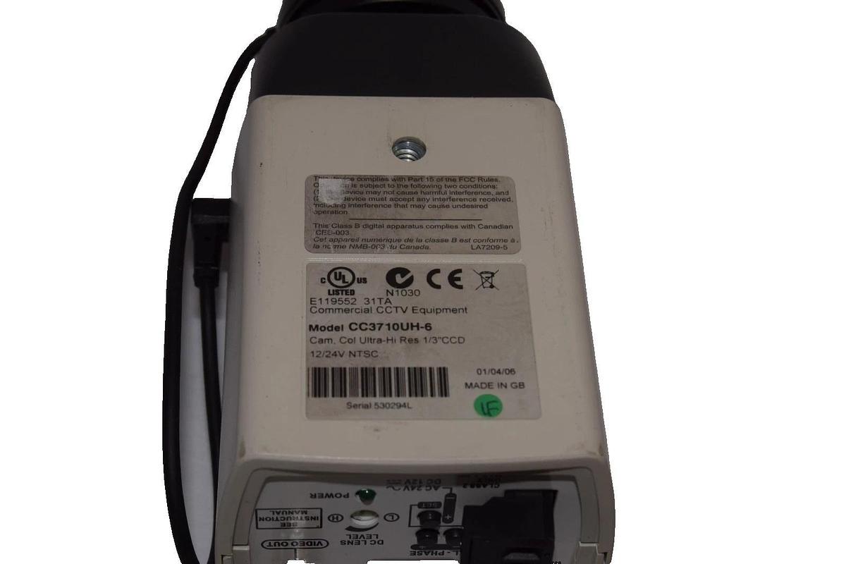 Used Pelco CC3710UH-6 Color Camera With 2.8-12mm F1.8 Lens