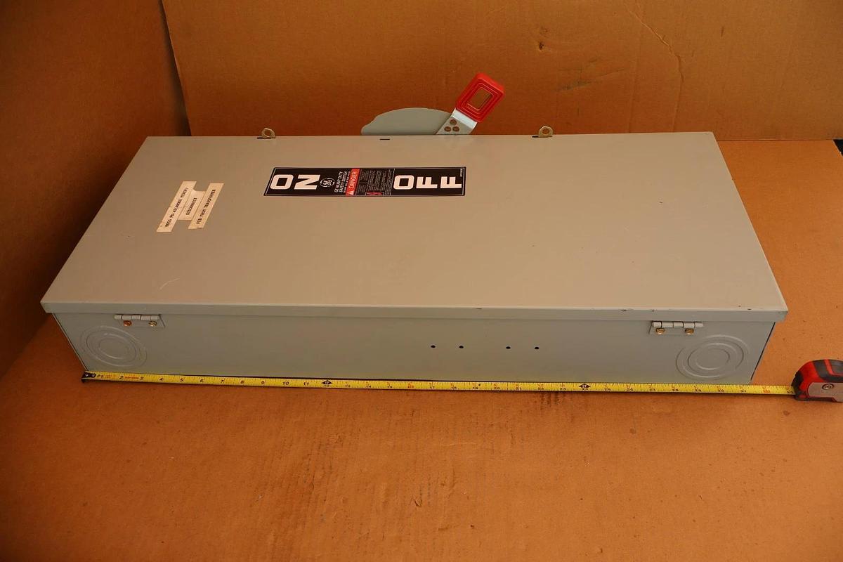 Used GE Heavy Duty Fusible Safety Switch Mod 10 TH3364 200A 200 Amp 600vac 150hp