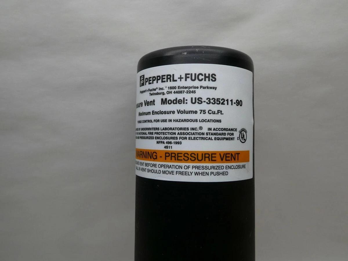 (NEW) PEPPERL + FUCHS US-335211-90 Pressure Vent