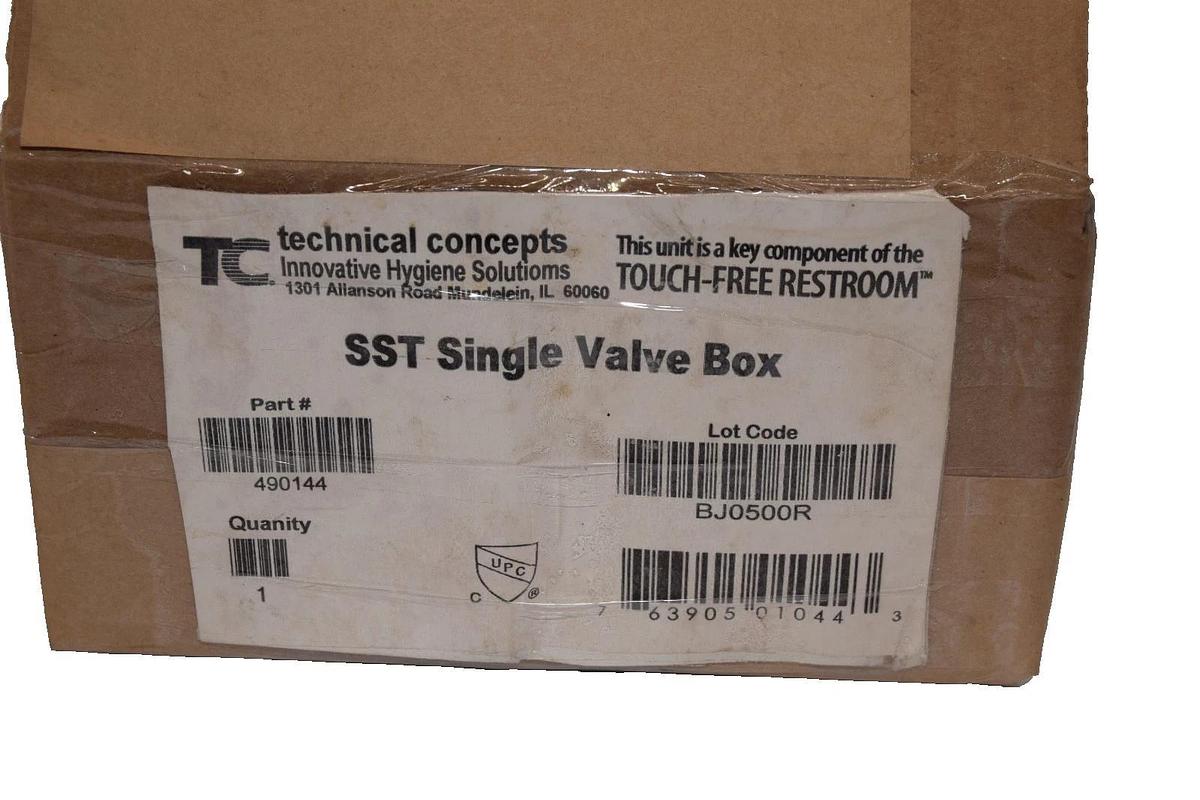 Technical Concepts 490144 SST Single Valve Box Touch Free Mixing Valve