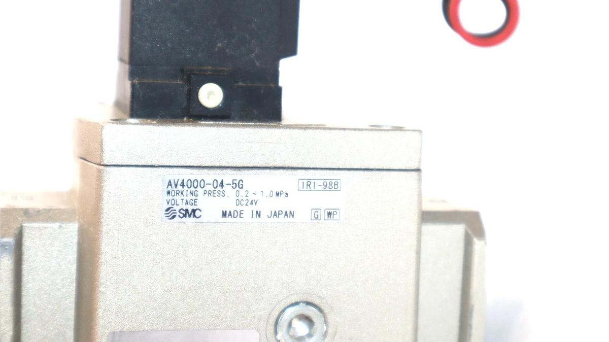 Used SMC AV4000-04-5G , AV4000045G 1/2" npt 0.2-1.0MPa 24Vdc Pneumatic Valve