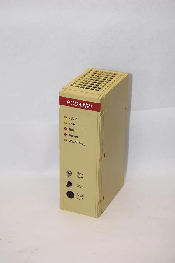 Used SAIA PCD4.N21 PCD4.N210M4 Power Supply Module and Bus PCD4.C120