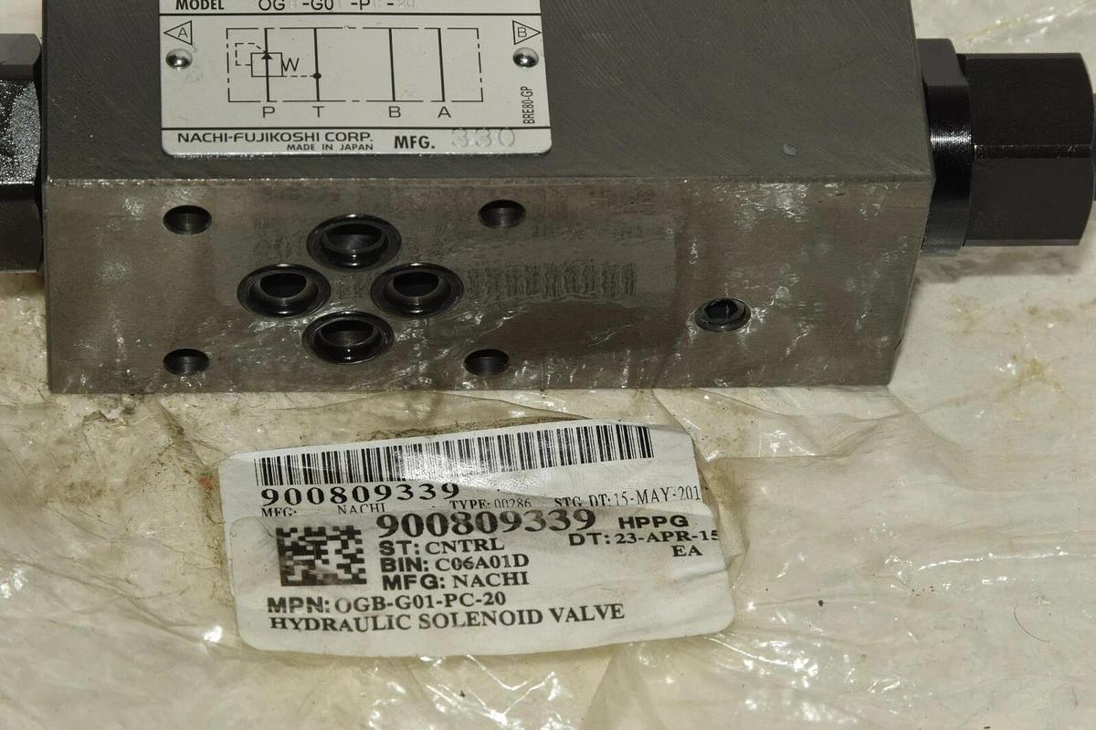 NACHI OGB-G01-PC-20 OGBG01PC20 Modular Valve  (NEW)