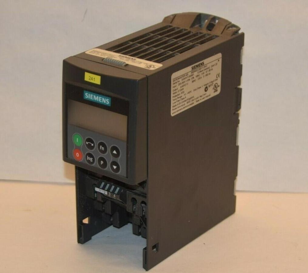 Used SIEMENS 6SE6420-2AB11-2AA1 200-240V 0.12Kw Micromaster 420 AC Drive