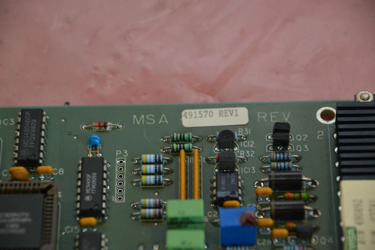 Used MSA DISPLAY SELECT CIRCUIT BOARD CARD MSA 491570 MSA491570 REV. 1