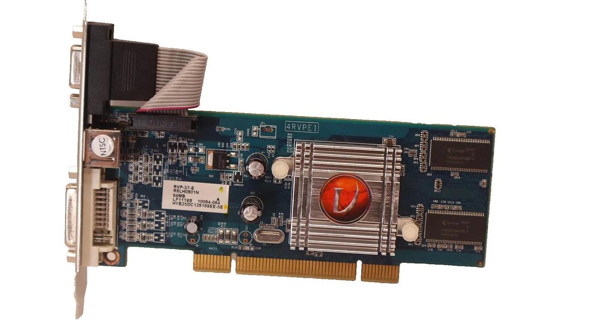 Used VT 7000 VT-400581HK VISION TEK 64MB DDR SDRAM pci video card VGA and DPI USED