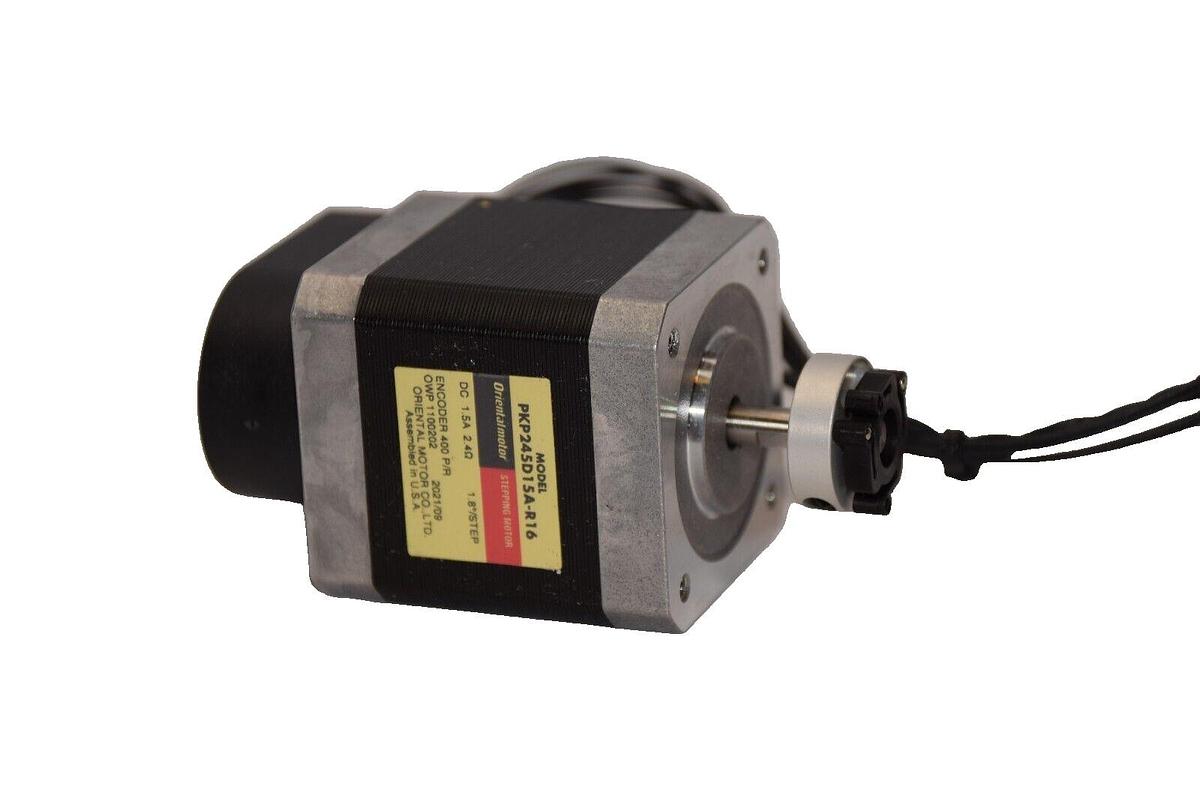 Used Oriental Stepping Motor PKP245D15A-R16 1.5a 1.8deg step w/ E5-400-197-NE-S-D-D-B