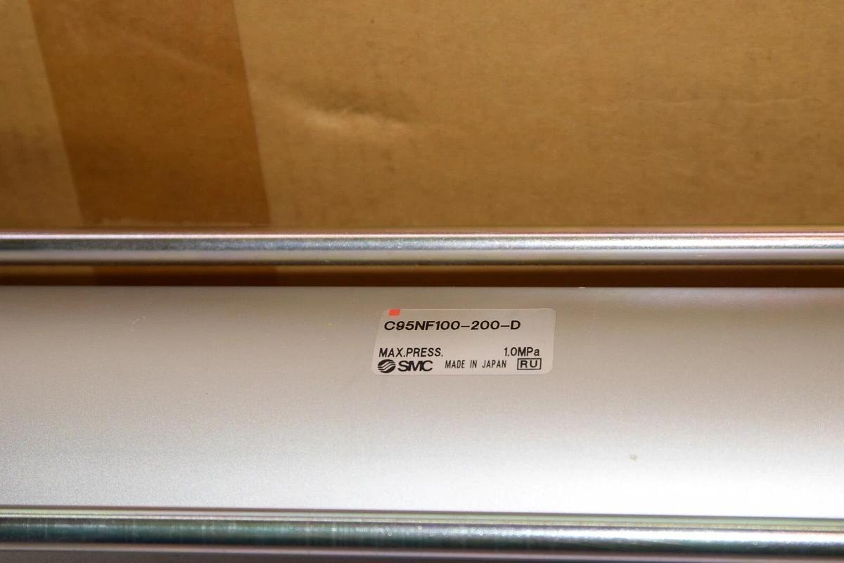 (NEW) SMC C95NF100-200-D C95NF100200D 1.0MPa Pneumatic Cylinder