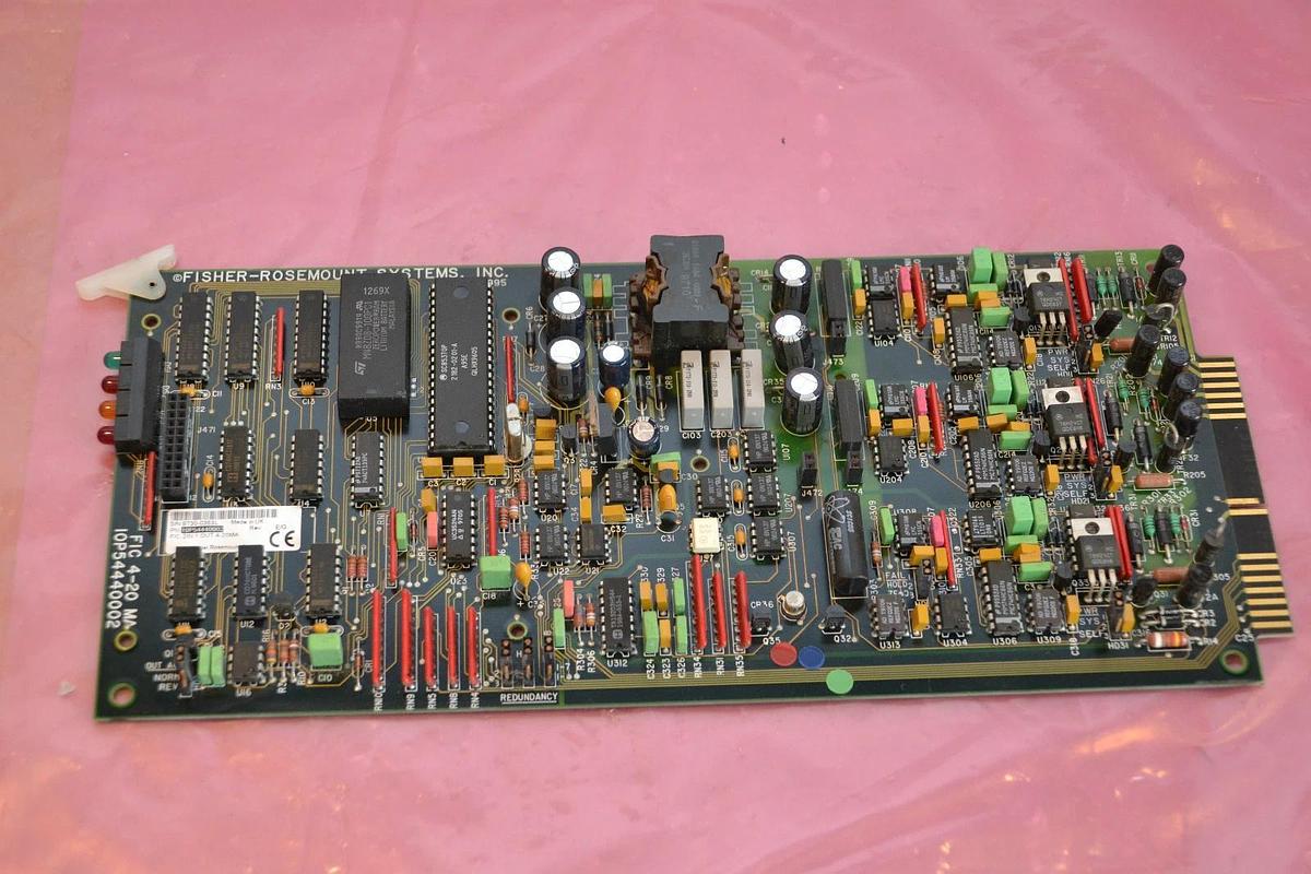 Used FISHER ROSEMOUNT CIRCUIT BOARD FIC 4-20 MA 10P54440002 REV. E/G