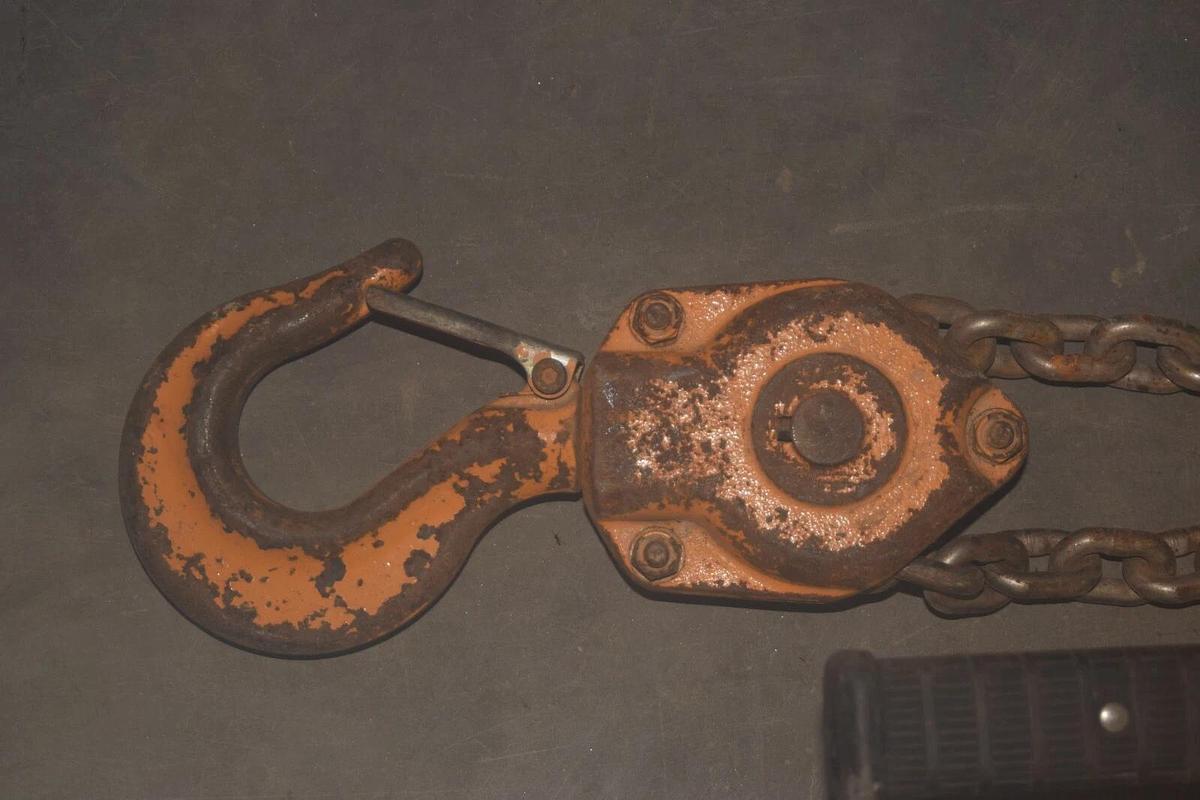 Used Harrington 6 Ton Lever Chain Hoist Come Along LB060 w/ 20ft chain 6Ton 12,000lb